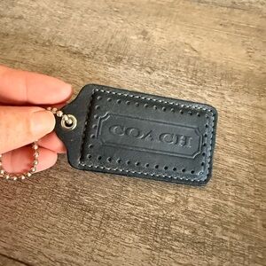 Coach Dark Leather Key Holder